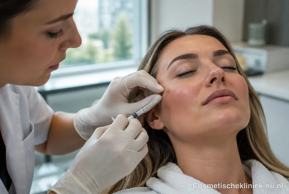 Behandeling met fillers in een kliniek